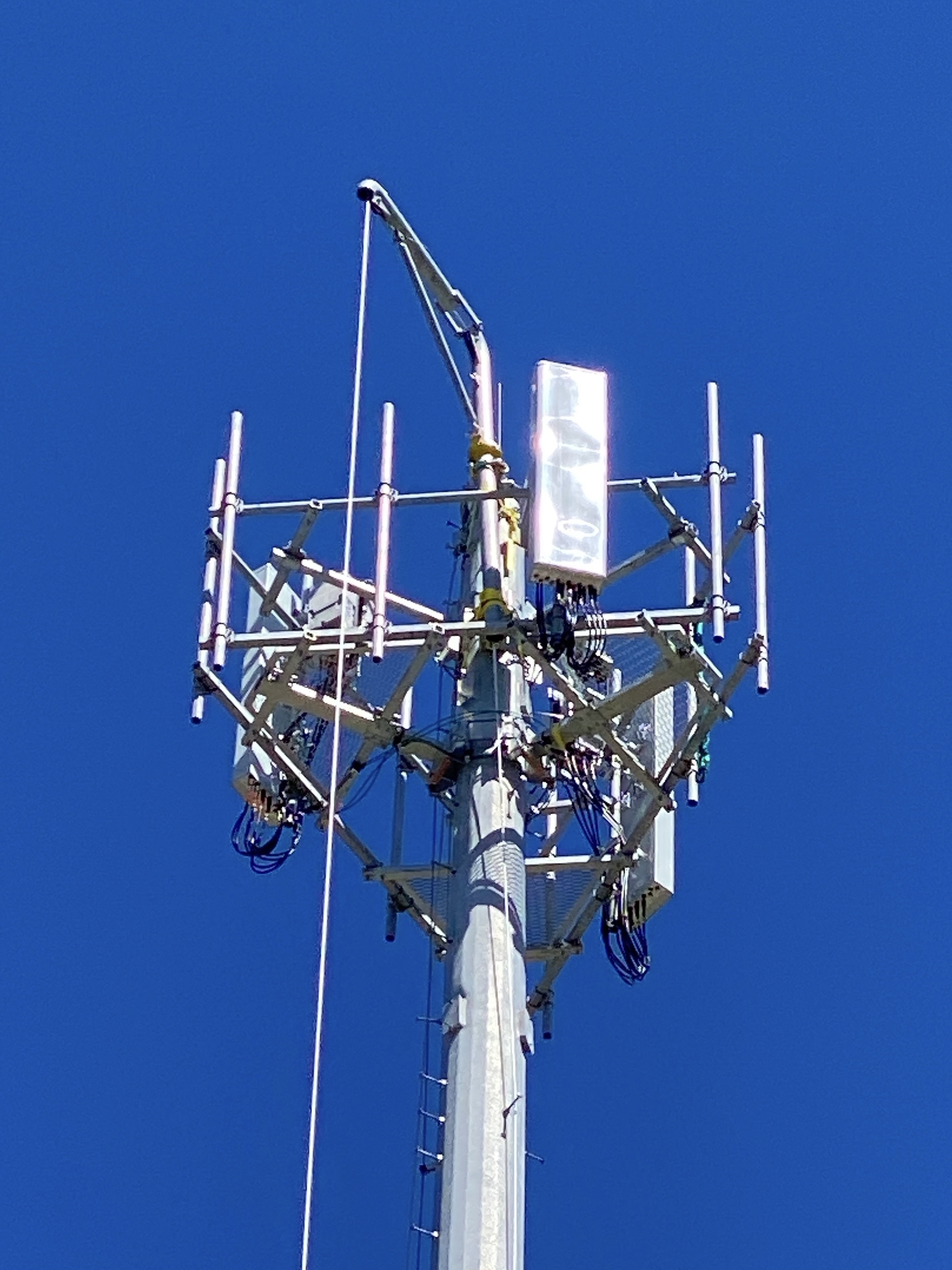 Antenna installation close-up