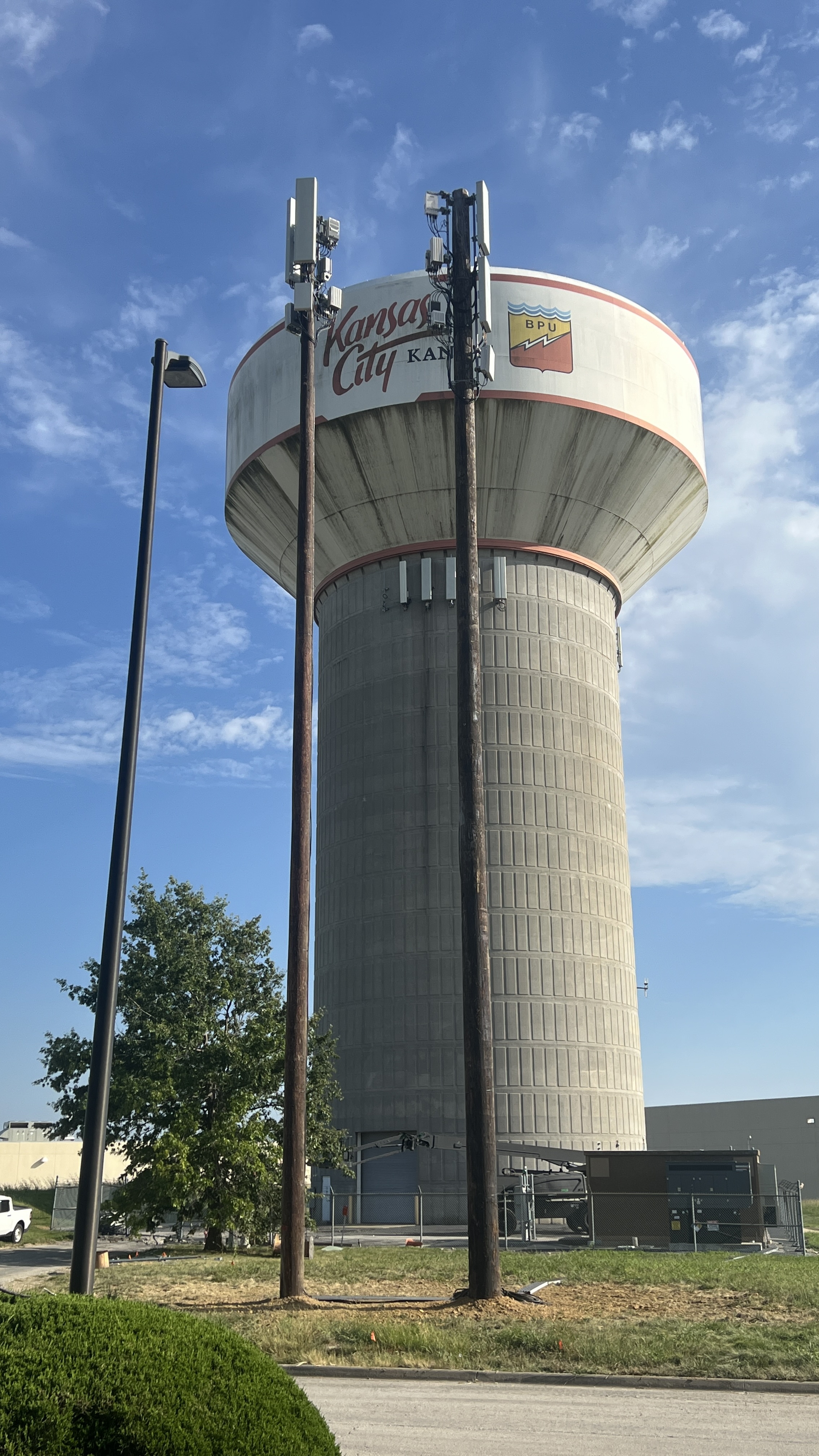 Water tower telecommunications site